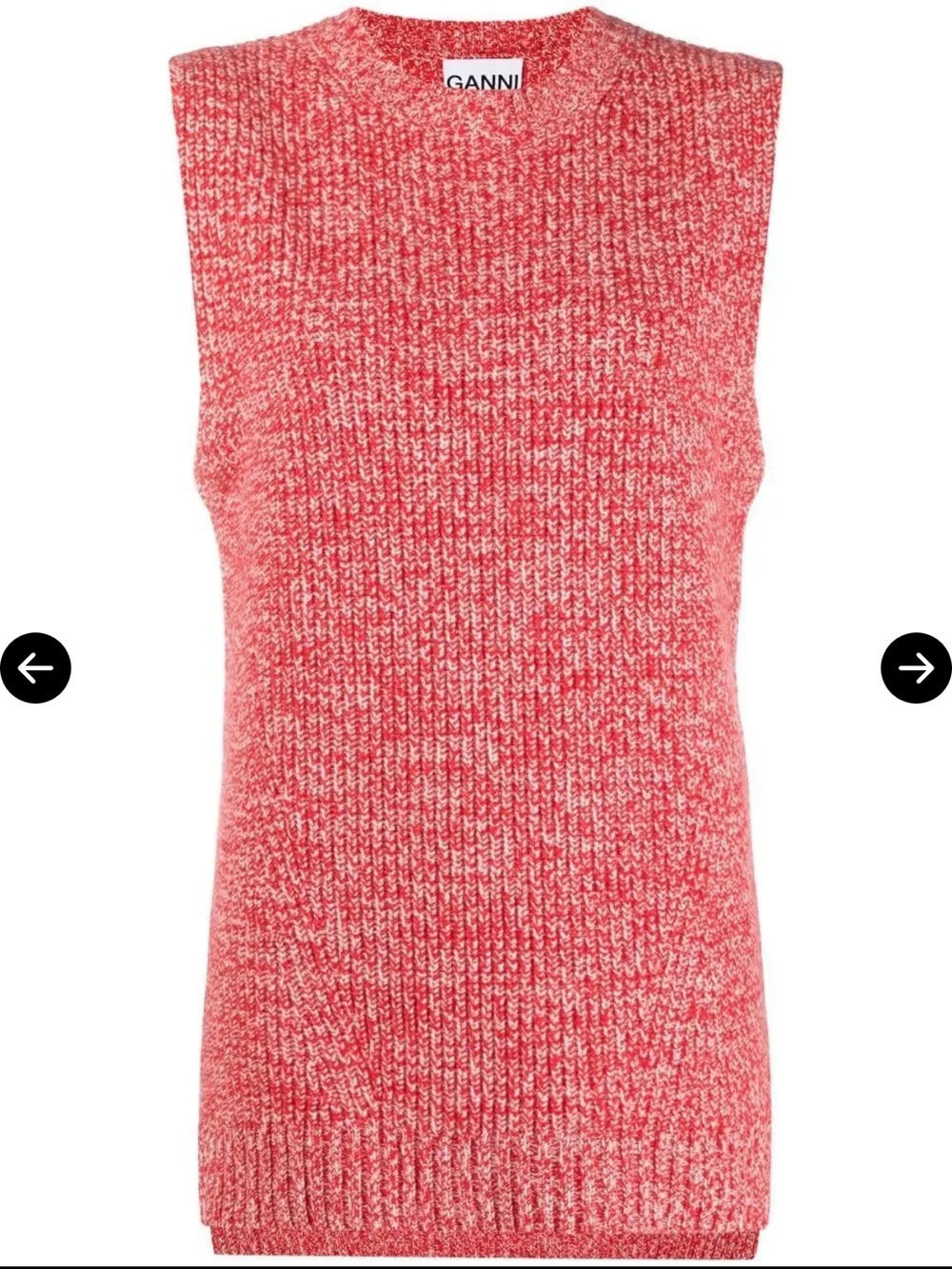 GANNI 
Marled knitted vest top
Size XS
NWT!!